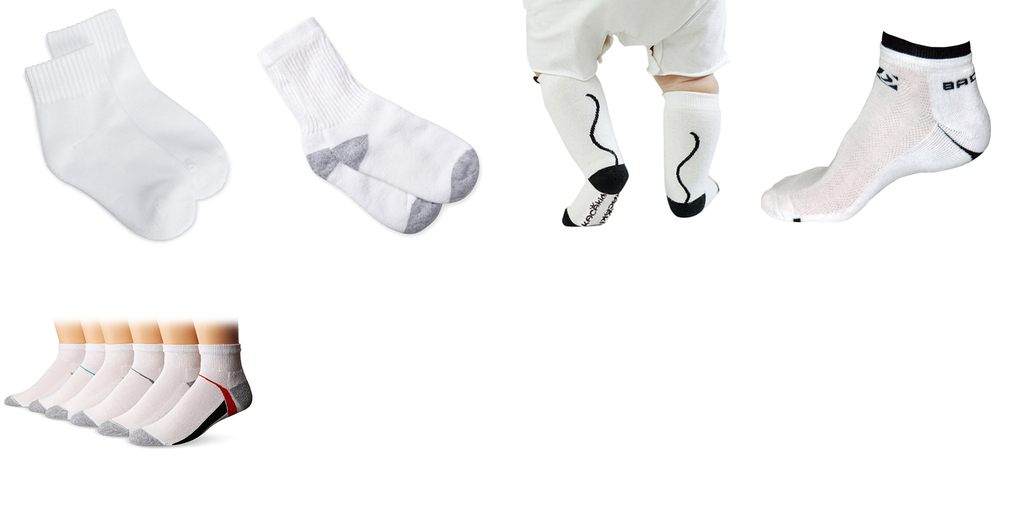 boy white socks